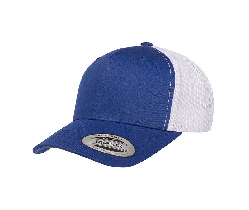 YP Classics® Retro Trucker Cap – 2-Tone Royal & White